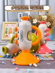 Trumpet Plastik mainan baby budak kecil Mini Trumpet Blowing Small Horn Musical Instrument Montessori Early Education