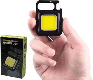 USB Rechargeable Mini LED COB Flashlight Keychain Lamp EDC Torch Outdoor Lights High Power Camping Accsesories Small Lantern