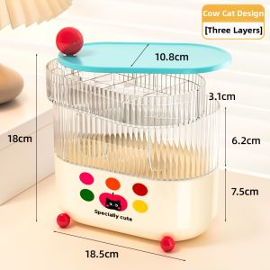 Rotatable Large Capacity Childrens Hair Accessories Storage Box