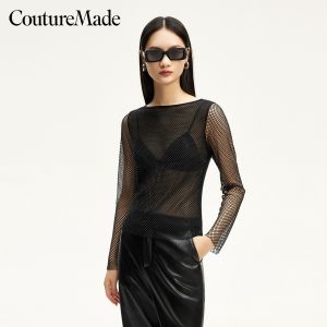 Vero Moda | Áo Blouse Cổ Điển Mỏng Xem Thru Lỗ Trống