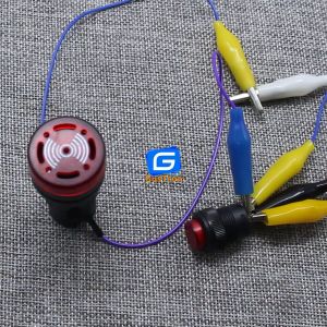 R16-503AD Lock ถุงเล็กล็อคที่สวิตช์ กดติดกดดับ 16mm พร้อมหลอดไฟ สีแดง เหลือง เขียว น้ำเงิน ขาว