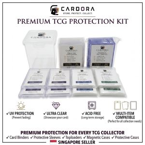 Cardora Premium TCG Protection Kit with Card Protective Sleeves Toploaders Magnetic Cases and Protective Cases