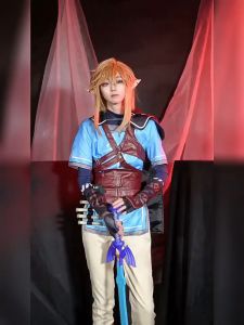 Game Zelda Cosplay Tears of the Kingdom Princess Zelda&Link Cosplay Costume Shirt Cloak Accessories Sets Adult Outfit