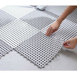 IRhea Batmats Carpet Square PVC Home Kitchen Floormat for Toilet Puzzle Mat Bathroom Accessories