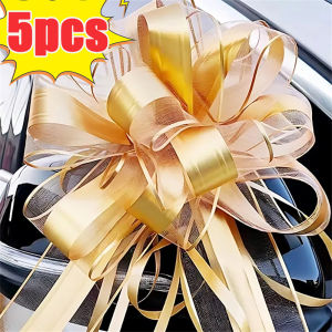5/1pcs Gift Packing Pull Bow Ribbons Birthday Christmas New Year Wedding Party Car Decor Pullbows Festive Party DIY Supplies