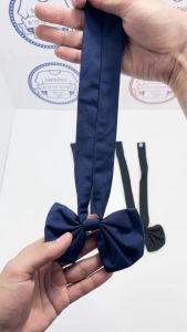 คอซองนักเรียน - โบว์นักเรียน หูกระต่าย สีน้ำเงิน, สีกรม, สีดำ พร้อมส่ง นักเรียนหญิง ประถม