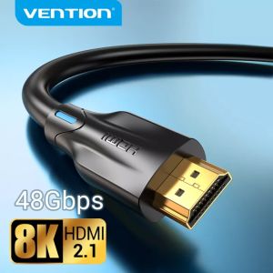 【 8K HDMI】Vention HDMI Cáp 2.1 Máy Tính Xách Tay Để TV 8K HDMI To HDMI Cable 4K 120Hz 3D Siêu HD Tốc Độ Cao 48Gbps HDMI 2.1 Cáp Cho Màn Hình PC PS4 Dự Án Chuyển Đổi Âm Thanh Đồng Bộ Video 8K HDMI 2.1