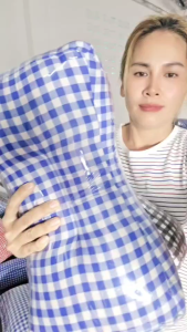 หมอนทรงกระดูกผ้าชิโนรินุ่นแท้ไม่ผสม