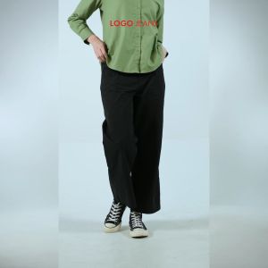 Logo Jeans Celana Panjang Wanita Liyana Black 43061L5BK