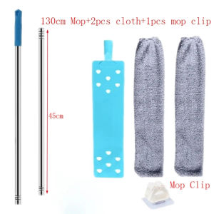 Long Handle Mop Telescopic Duster Cleaning Brush Bendable Head Extendable Pole Long Flat Flexible Duster For Home Cleaning Tool