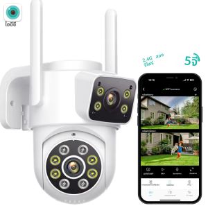 BESDER 12MP 6K PTZ Wifi กล้อง Dual เลนส์ Dual หน้าจอ AI Human Detection กล้องวงจรปิดไร้สายกลางแจ้งความปลอดภัย IP กล้อง ICSEE AP
