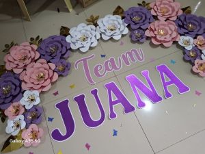 Letter cutout with outline SOLD PER PIECE for backdrop decoration