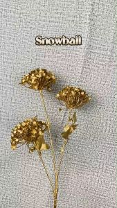 Bunga Palsu Snowball Hydrangea 3 Head: Dekorasi Hias yang Elegan