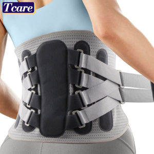 Adjustable Waist Support with Ergonomic Lumbar Pad for Spinal Alignment Sciatica Scoliosis and Herniated Discs - for Men & Women