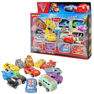 New 12 pcs Disney Pixar Cars 3 Piston Cup Rebound Car  Collection Lightning McQueen Jackson Storm High quality PVC Car Model Toy