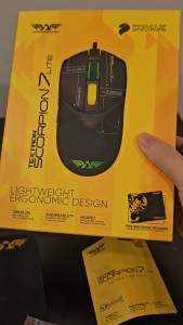 ARMAGGEDDON TEXTRON SCORPION 7 LITE USB Wired Huano Switch 12800DPI RGB Gaming Mouse - Free Mousepad