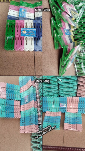 100 Pcs Penjepit Jemuran / Jepit Jemuran Pakaian