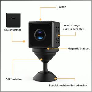 Internet Camera No Need for Cumbersome Threading Lightless Remote Camera Intelligent Human Detection
