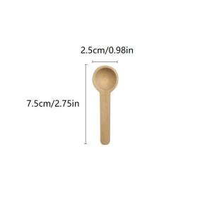 【10Pcs Mini Nature Wooden Home Kitchen Cooking Spoons Tool Scooper Salt Seasoning Honey Coffee Spoons】