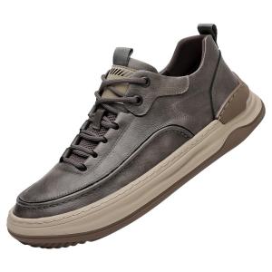 GNAI | New Mens Shoe With Internal Height Increase Breathable Leather