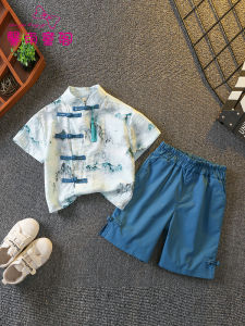 XINYUTONGGE | Lightweight Chinese-style Clothing Set for Boys Summer