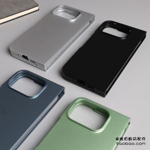 Google Pixel Fold 2 Phone Case Full Cover Frosted Hard Shell Fingerprint Resistant Flip Cover Anti Fall Scratch Proof Simple Pure Color Matte Silver