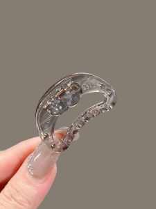 Elegant Hair Clipper 2024 New Design Small Rhinestone Half up Womens Side Clip Back of Head Hair Accessories Mini Size