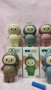 พร้อมส่ง พัดลมห้อยคอ พัดลมUSB พัดลมน้องลาบูบู้ น้ำหนักเบา ปรับได้3ระดับ มีสายคล้อง ถ่านและที่ชาร์จในกล่อง น้องมี6สีให้เลือก