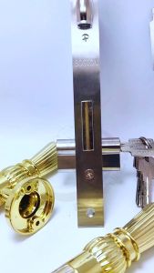 1set handle +body kunci pelor pintu tarung kupu/1set gagang pintu +bodi kunci pelor model sisik naga