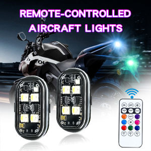 New model center grille leading modification aircraft lamp motorcycle remote control flashing lamp universal wireless motorcycle