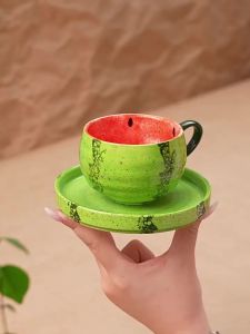YOGEHOME | Hand-Painted Watermelon High-Quteness Coffee Cup