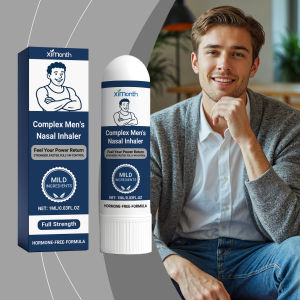 Men Energy Enhancer Nasal Inhaler Promote Energizing Level Boost Endurance Refreshing Awakening Brain Soothe Fatigue Nose Stick