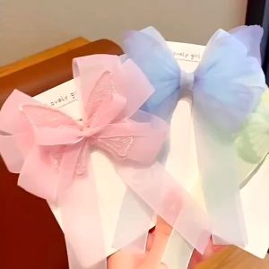 GU Jepit Pita Rambut Anak Perempuan Motif Pita Kupu Panjang Gaya Korea Import A29 A30