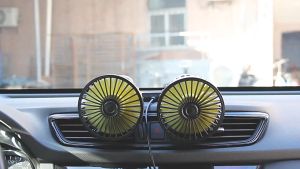 (COD) Kipas USB Mobil 12V / 24V Kipas Pendingin USB Kecepatan Tiga Tingkat Angin Tinggi Universal