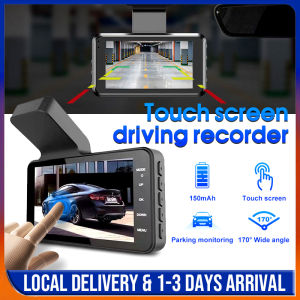 HD 1080P  Dash cam Car Camera Vehicle Video Dash Cam Dual Lens Front Dashboard Camera +Rear View Camera 170 deg touch screen digital recorder dashcam 行车记录仪
