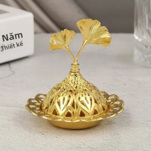 JUSTINLAU Mini Kim Loại Lư Hương Hợp Kim Vàng Thơm Khay Đựng Que Hiện Đại Đơn Giản Để Bàn Trang Trí Phòng Khách Phật Giáo