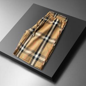 Summer 2025 Mens Casual Sporty Beach Shorts Lightweight Luxury European Style Printed Five-Quarter Length Cotton Blend