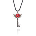 Hazbin Necklace Lover Heart Portal Inspired Key Pendant Hotel Lucifer Alastor Cosplay Necklace for Women Men Choker Jewelry Gift. 