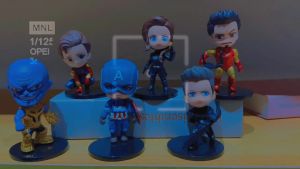 Bộ 6 Mô Hình New Avengers Các Nhân Vật Siêu Anh Hùng Cao 10cm Trang Trí Decor Phòng Làm Việc Quà Tặng Sinh Nhật