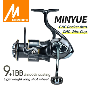 MEREDITH Metal Fishing Reel 9+1BB Bearings 7kg Max Drag Waterproof and Corrosion Resistant for Both Fresh and Seawater