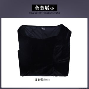 Wednesday Season 2 Morticia Black Dress Cosplay Costume Womens Halloween Adams Family Costume Long Sleeve Hand Washable