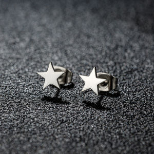 1 Pair New Stainless Steel Star Earrings Tiny Star Stud Earrings For Women Everyday Teen Mothersday Celestial Birthday Gift J