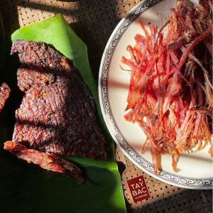 Thịt Nai Gác Bếp Mường Then Chính Hiệu Siêu Thơm Ngon Khô Nai Sấy Mè Chuẩn Vị Tây Bắc