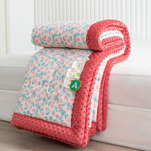 Pure Cotton Cartoon Bean Bag Blanket Childrens Air Conditioner Spring Autumn Quilt Lightweight Single Double Bed Core