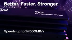 Crucial T705 SSD M.2 PCIe NVMe 2TB Gen5 có tản nhiệt -CT2000T705SSD5