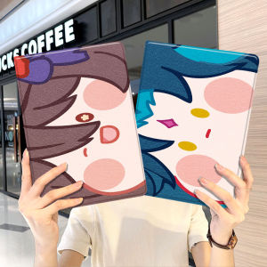 Pro2024 11 Inch Tablet Case with Pen Slot Mini Compatible with iPad Air 6 Mini 7 Three Fold Design Protective Cover for 2018 2020 2021 Models