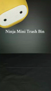 Ninja Desktop Trash Bin Mini Trash Can Table Dustbin Rubbish Bin Garbage Kitchen Bedside Bathroom