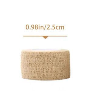 10/1Rolls Medical Adhesive Bandage Elastic Breathable Sports Self Adhesive Tape Beige Wrap Finger Tape For Wrist Ankle First Aid
