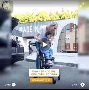 Xe đẩy gấp gọn đảo chiều cho bé XD2CGG