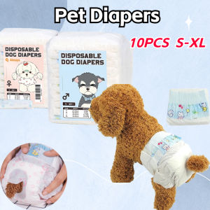 10 PCS Dog Physiological Pants Breathable Dog Diaper Male Female Disposable Leakproof Nappies